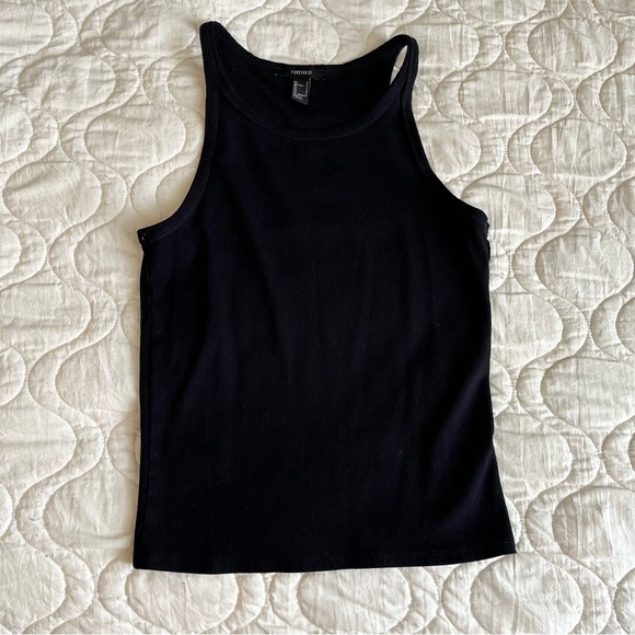 Forever 21 Black Ribbed Tank Top - Picture 5 of 6